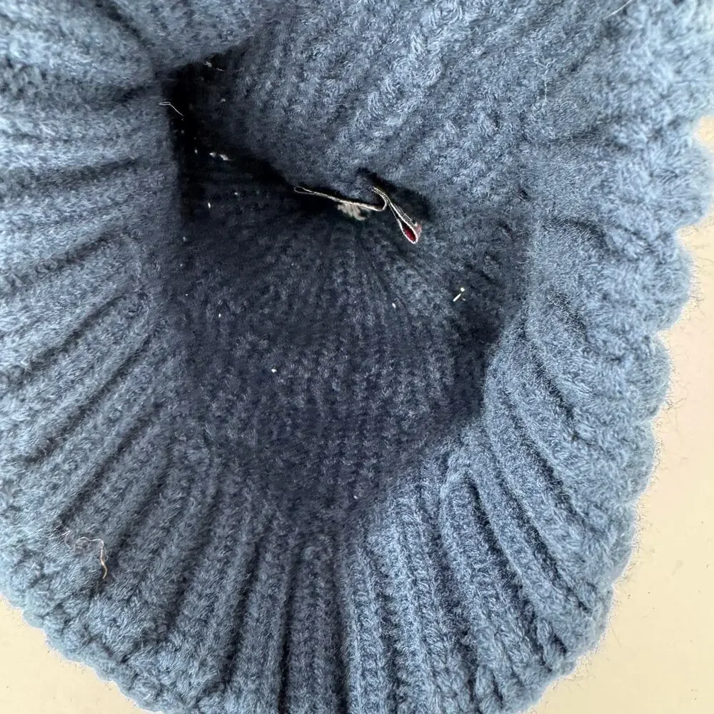New‎ Era Seattle Seahawks Toasty Cuffed Knit Hat with Pom Navy Womens OS